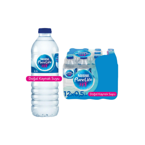 NESTLE PURE LİFE SU PET ŞİŞE 500 ML 12'Lİ