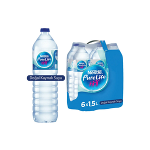 NESTLE PURE LİFE SU PET ŞİŞE 1500 ML 6'LI