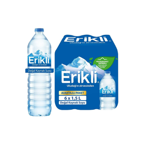 ERİKLİ SU PET ŞİŞE 1500 ML 6'LI