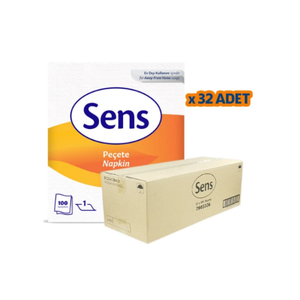 SENS PEÇETE 25*25 KARE 100'LÜ KOLİ (32 PAKET)