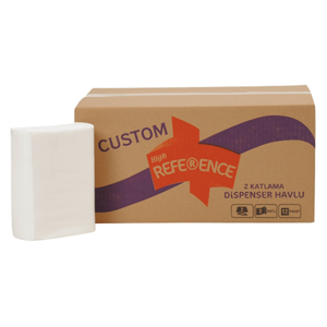 REFERENCE CUSTOM Z KATLAMA HAVLU 20*21 CM. 200 YAPRAK 10 KOLİ (120 PAKET)