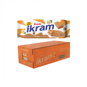 ÜLKER İKRAM FINDIK KREMALI BİSKÜVİ 84 GR 24'LÜ KOLİ