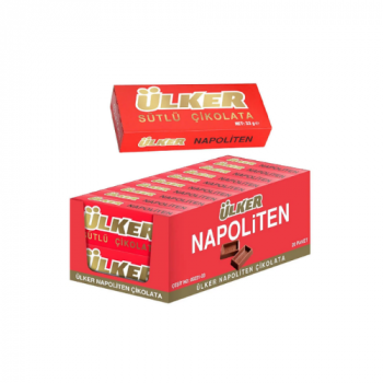 ÜLKER NAPOLİTEN SÜTLÜ ÇİKOLATA 33 GR 20'Lİ KOLİ