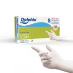DOLPHİN PUDRALI LATEX MUAYENE ELDİVENİ S BEDEN 100’LÜ PAKET