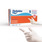DOLPHİN PUDRASIZ LATEX MUAYENE ELDİVENİ S BEDEN 100’LÜ PAKET