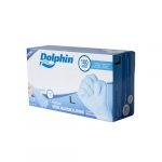 DOLPHİN PUDRASIZ MAVİ NİTRİL ELDİVEN L BEDEN 100’LÜ PAKET